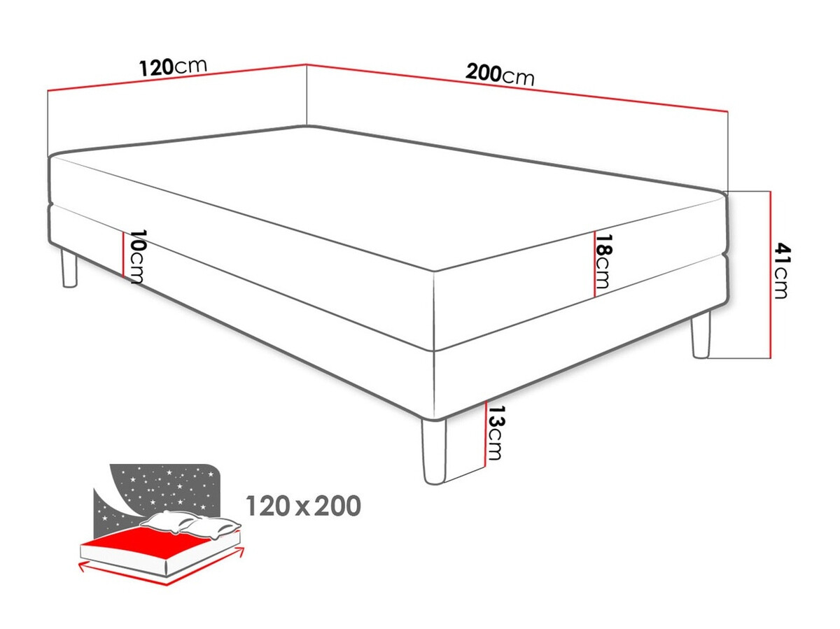 Krevet Memphis 126 (Rico 20)