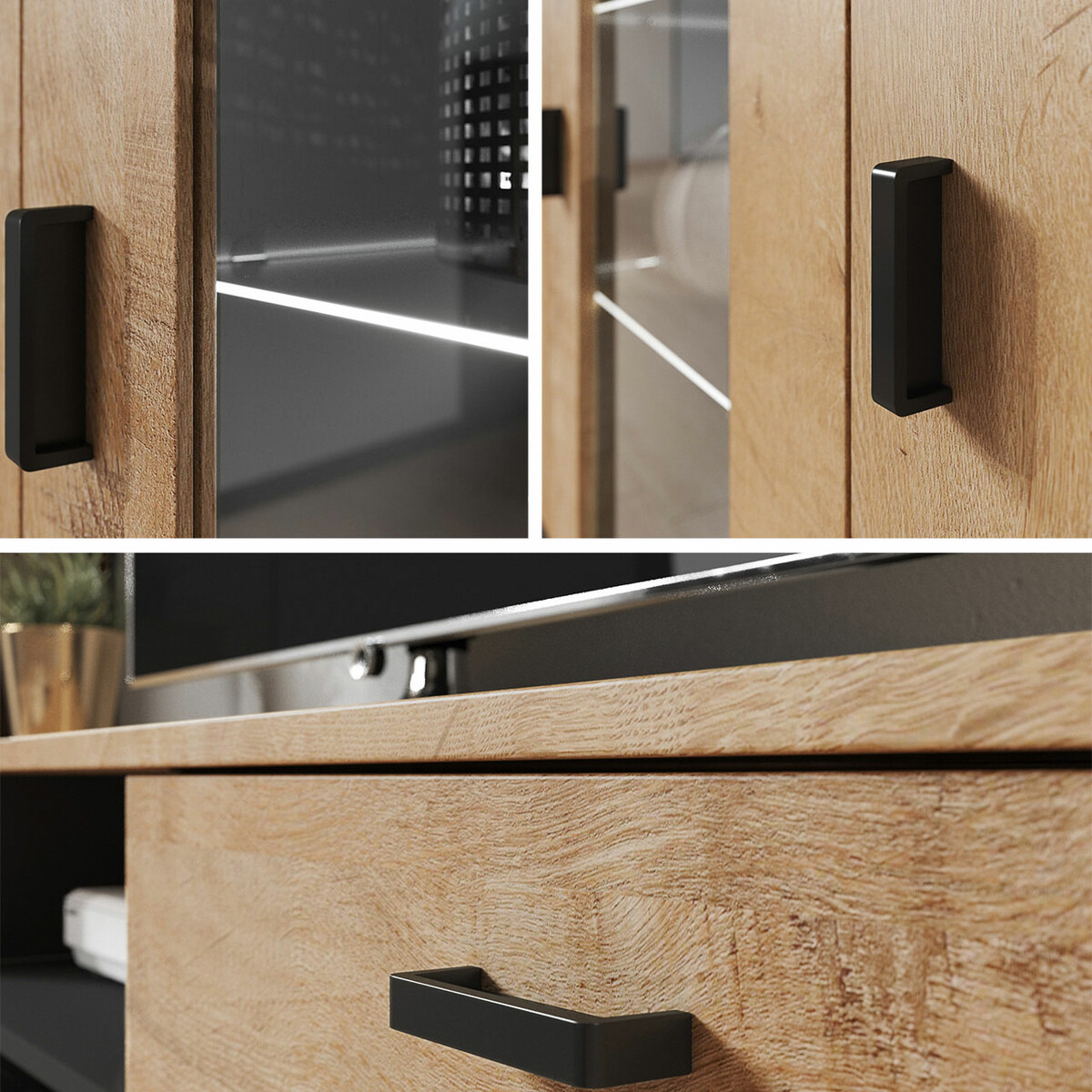 Set za dnevnu sobu Tornola 107 (Belo + Sjajno belo)