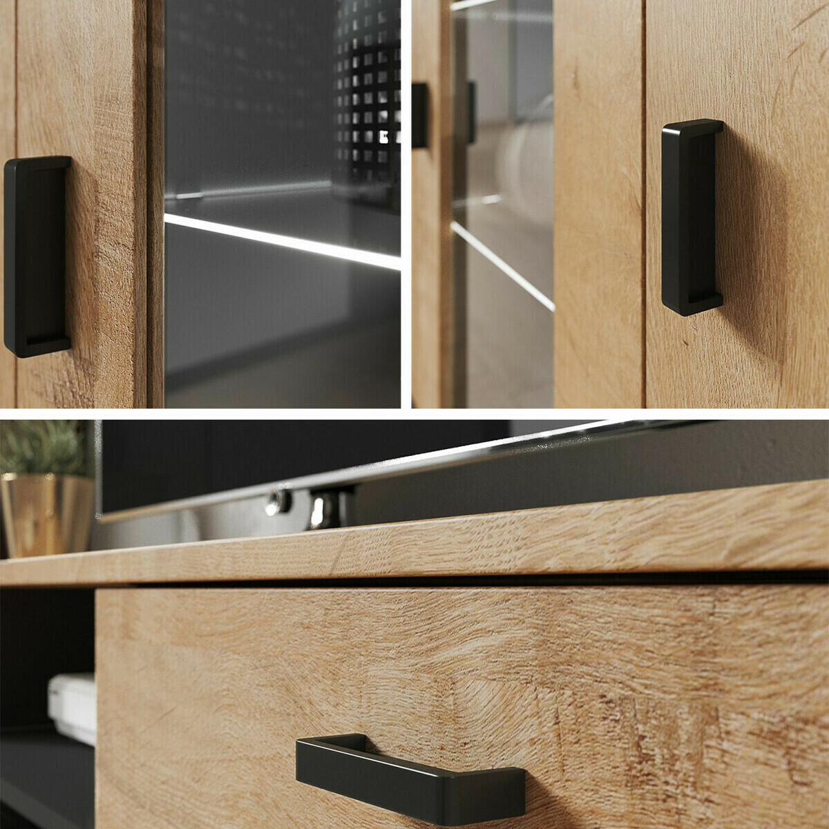 Set za dnevnu sobu Tornola 107 (Belo + Sjajno belo)