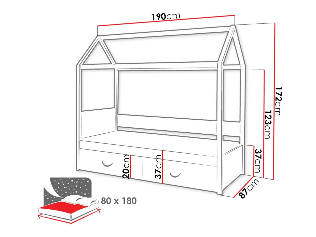 Krevet Henderson 133 (Belo)