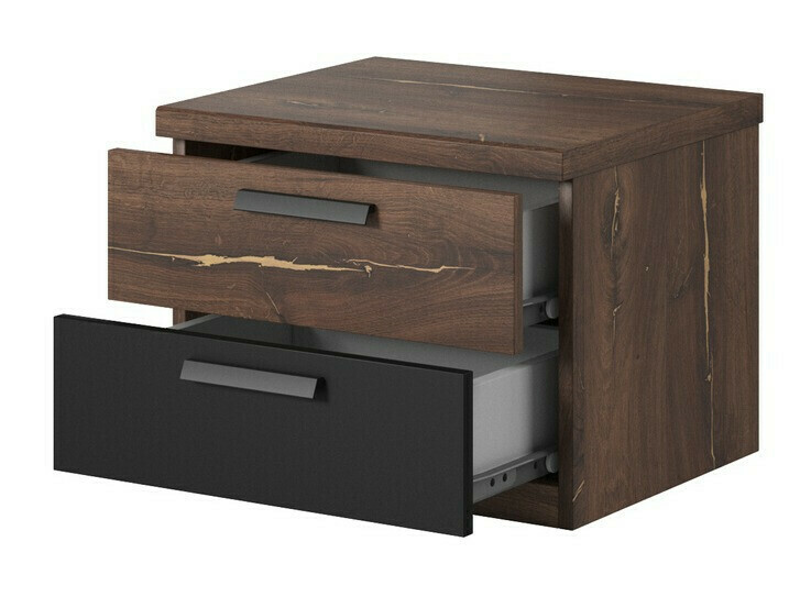 Set spavaća soba Felelie 108 (Tamni Flagstaf hrast + Bakar)