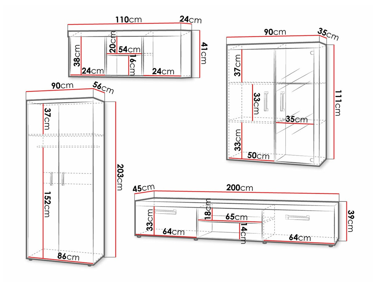 Set za dnevnu sobu Cormiru 107 (San marino + krem)