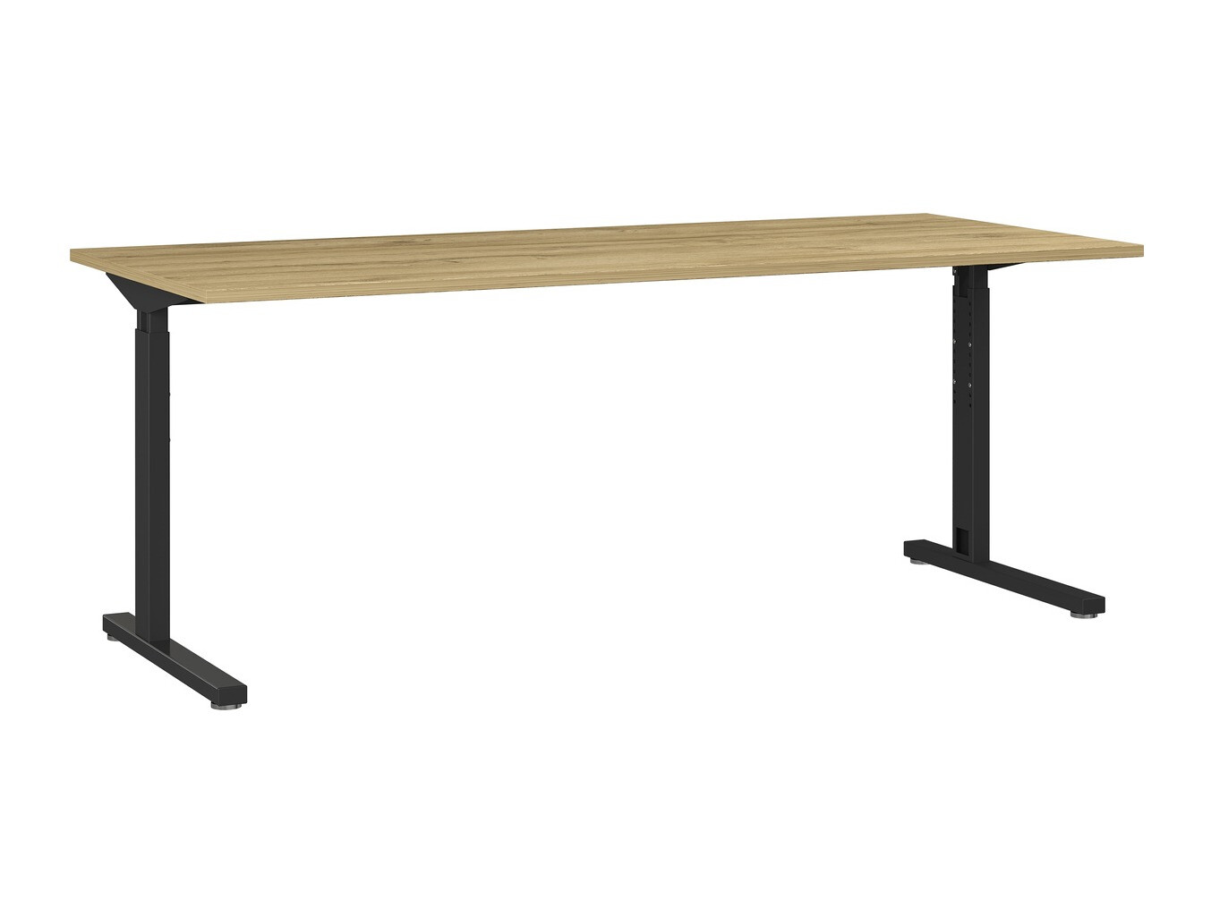 Kancelarijski sto Lartesi 107 (Unuk hrast + Crno)