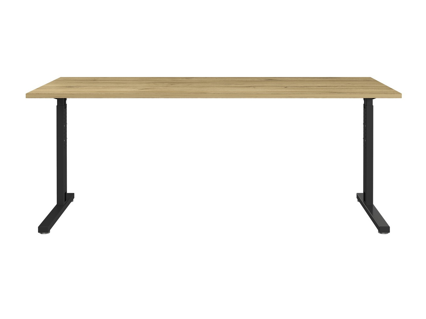 Kancelarijski sto Lartesi 107 (Unuk hrast + Crno)