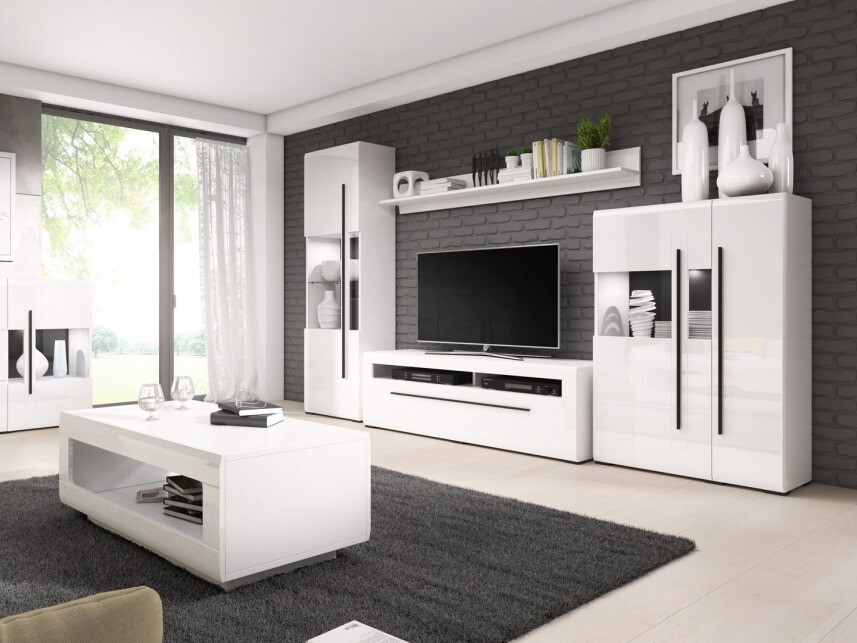 Ormarić Ophsalu 105 (Belo + Sjajno belo)