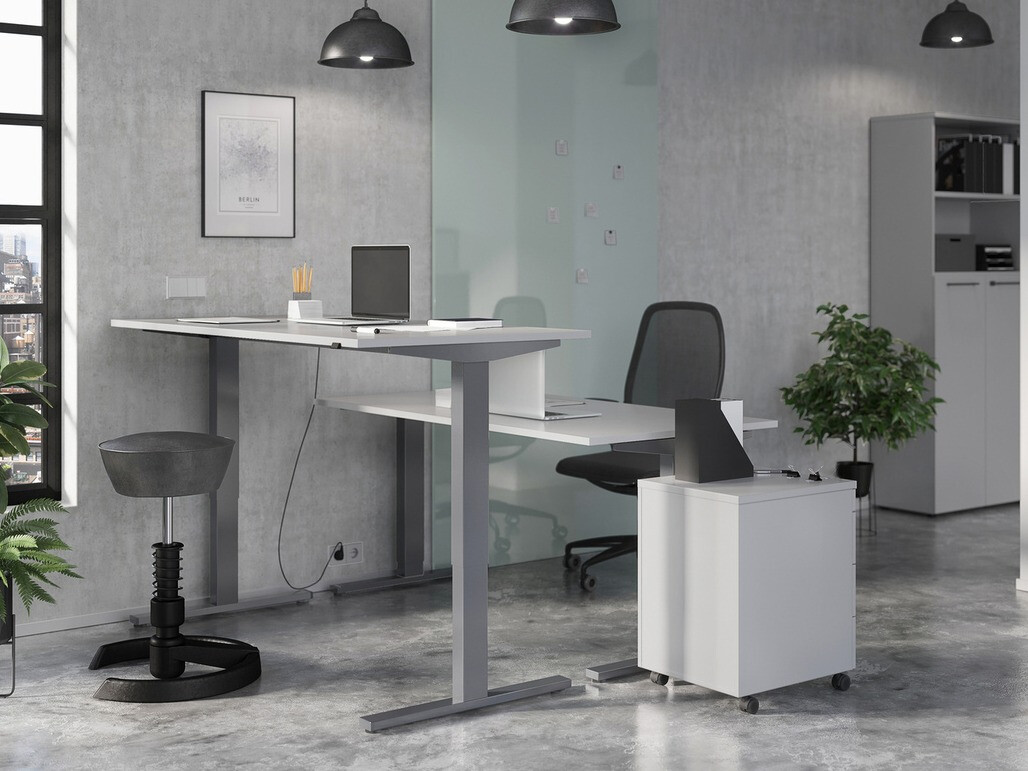Sto sa podesivom visinom Eliromo 109 (Svetloosiva + Sivo)