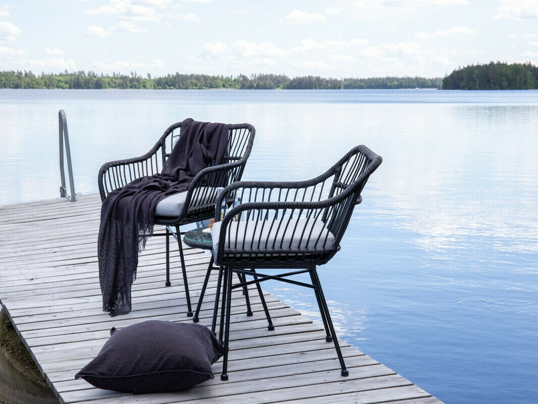 Set balkonskog nameštaja Dallas 3117 (Crno)