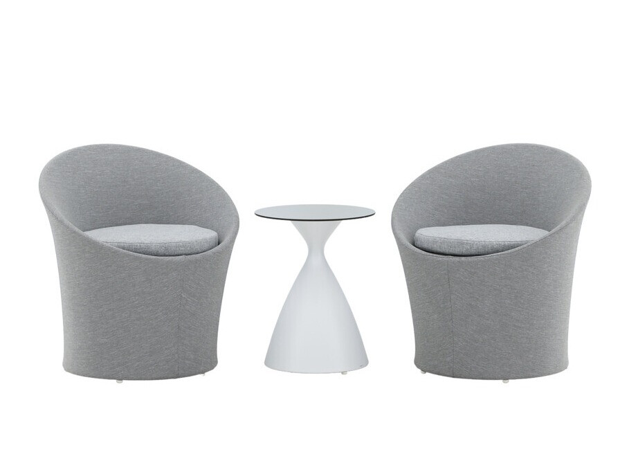 Set balkonskog nameštaja Dallas 3118 (Belo + Crno)