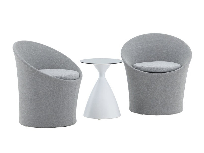 Set balkonskog nameštaja Dallas 3118 (Belo + Crno)