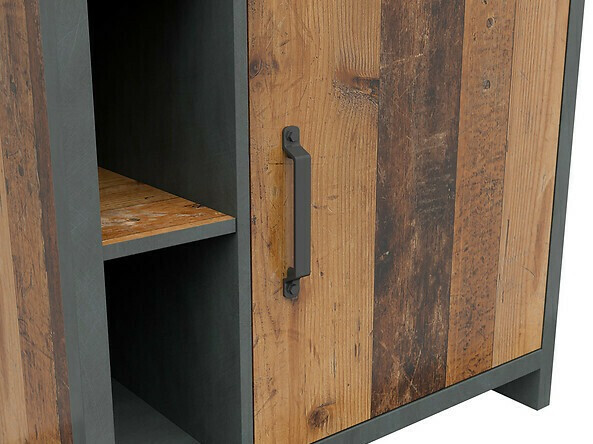 Polica Belsera 106 (Smeđa + Matera siva)