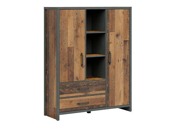 Polica Belsera 107 (Braon + Matera siva)