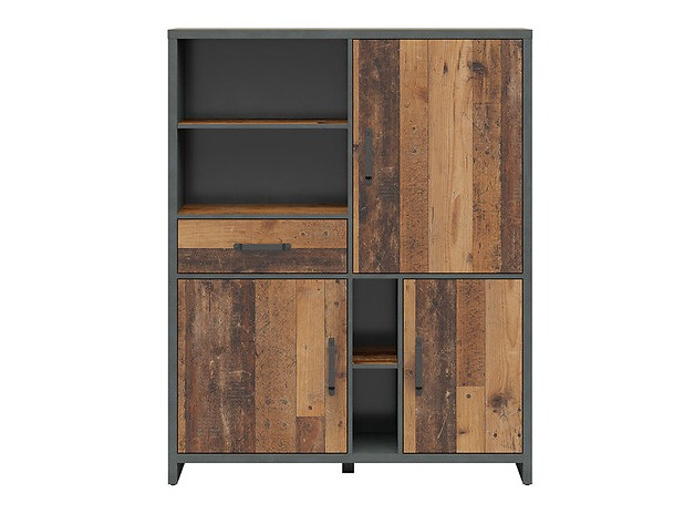 Polica Belsera 108 (Braon + Matera siva)