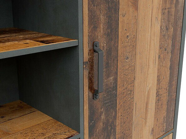 Polica Belsera 108 (Smeđa + Matera siva)