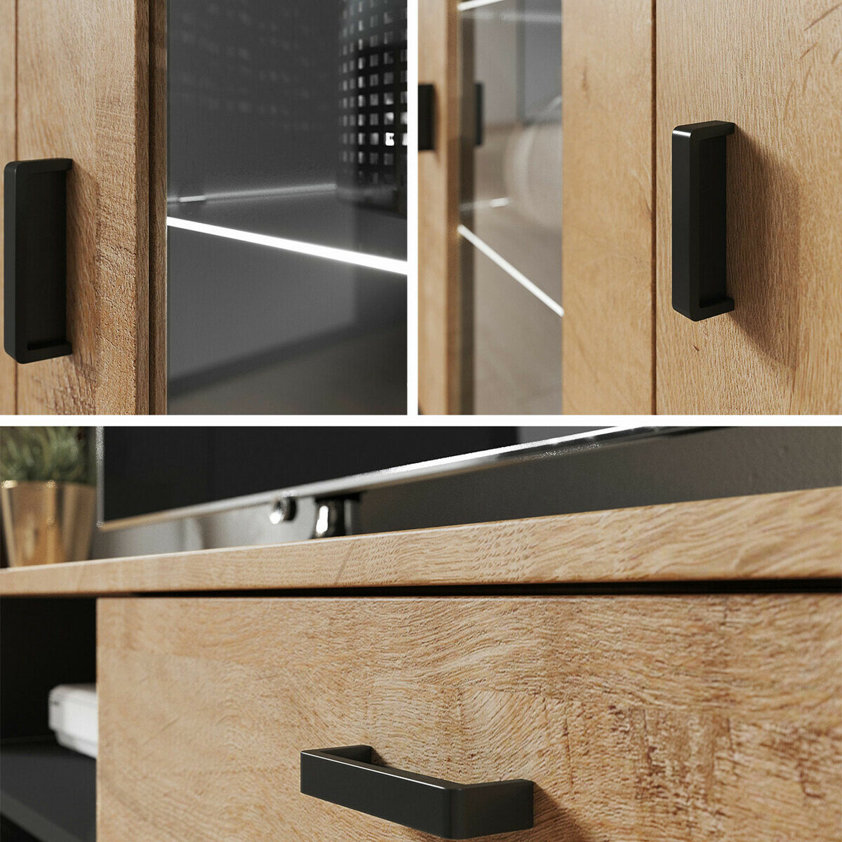 Set za dnevnu sobu Tornola 110 (Belo + Sjajno belo)