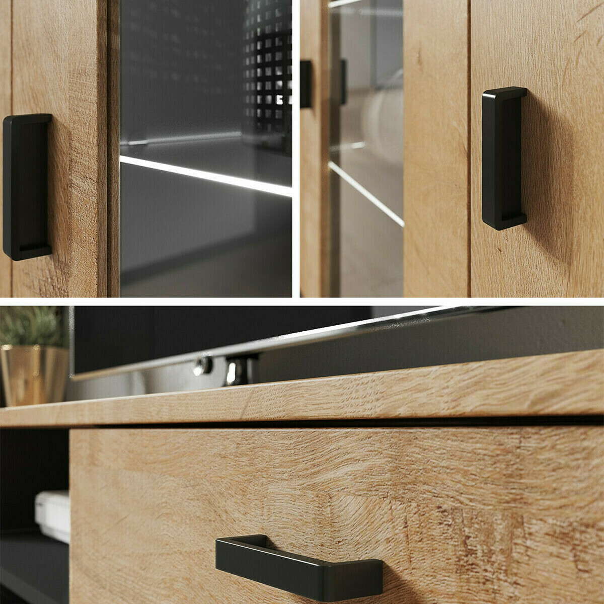 Set za dnevnu sobu Tornola 110 (Belo + Sjajno belo)