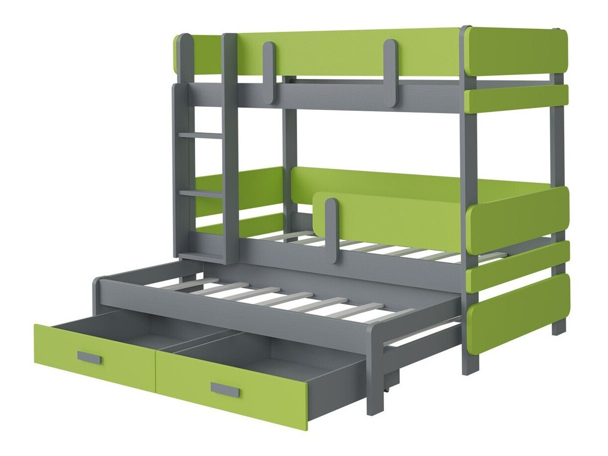 Krevet na sprat Henderson 145 (Belo + Hrast)