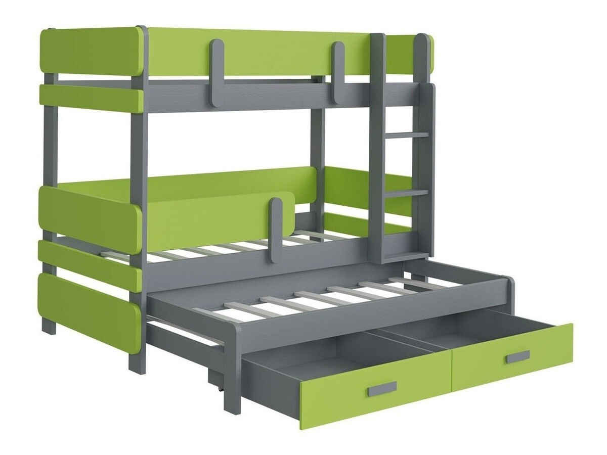 Krevet na sprat Henderson 145 (Belo + Hrast)