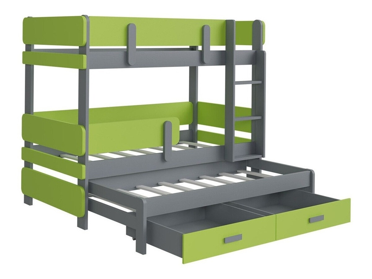 Krevet na sprat Henderson 146 (Belo + Hrast)