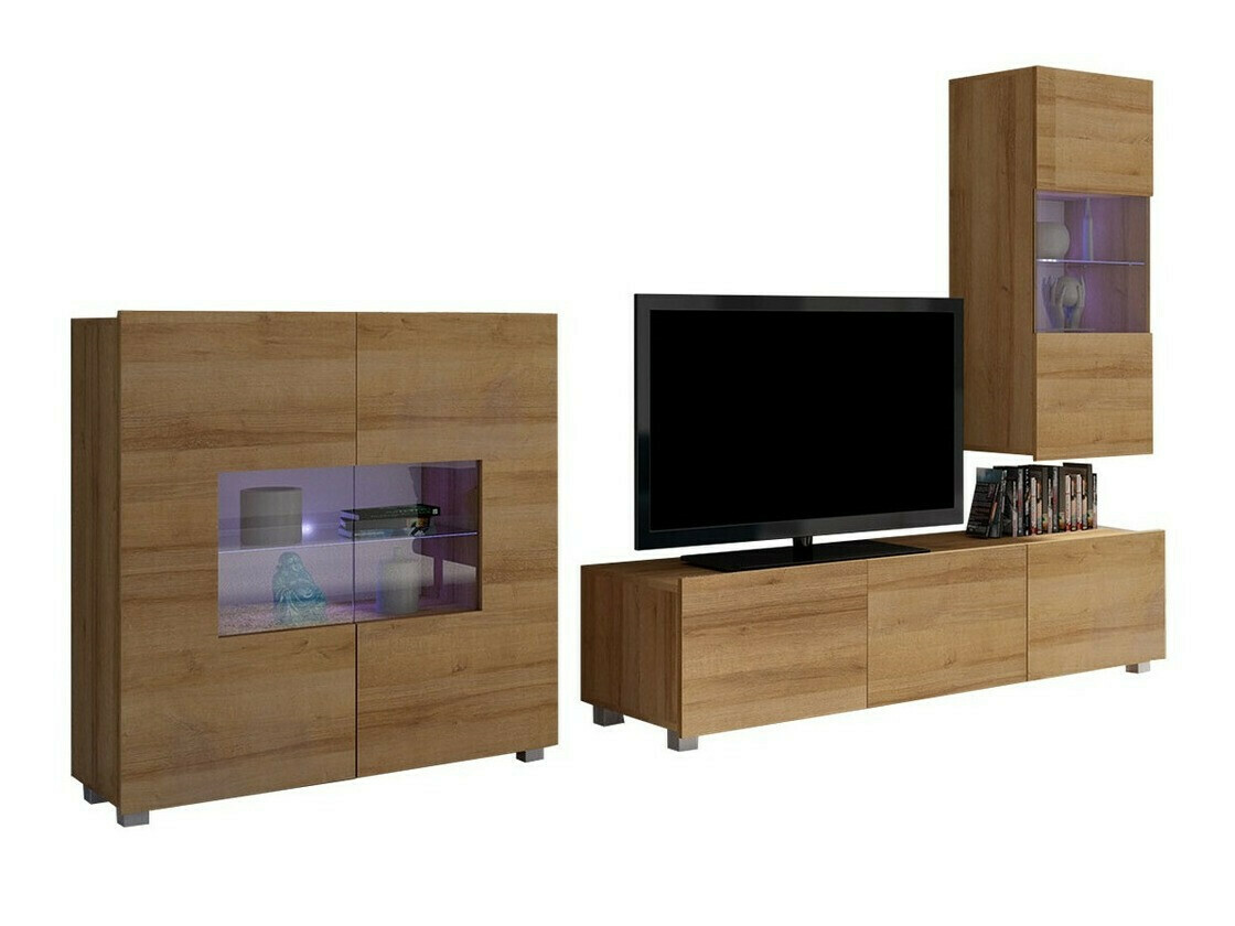 Set za dnevnu sobu Remus VII (Zlatni hrast)