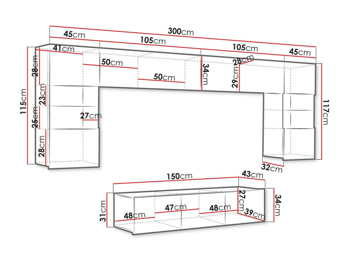 Set za dnevnu sobu Tivdalu 106 (Crno)