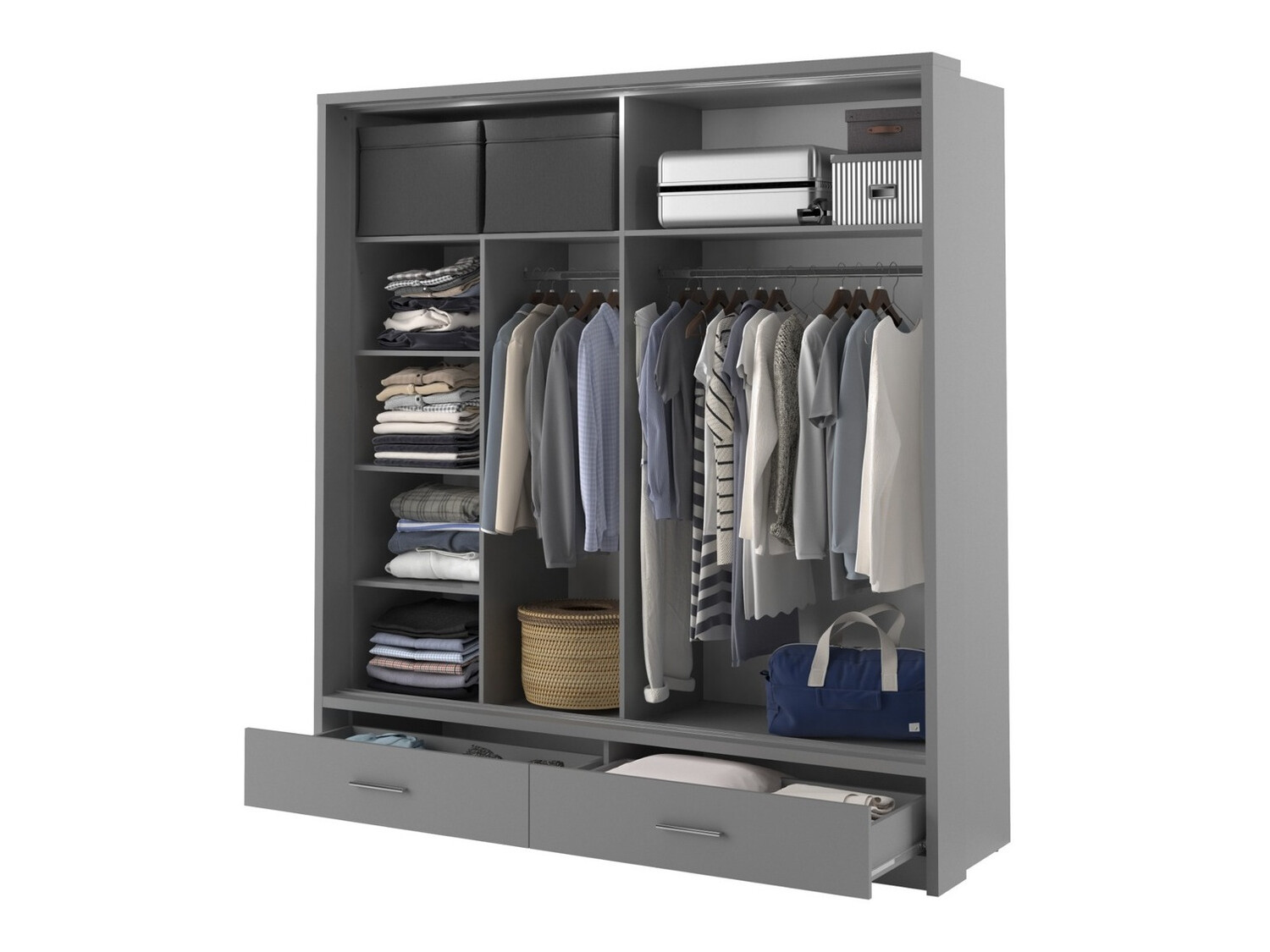 Ormar Fresno 104 (Sivo)