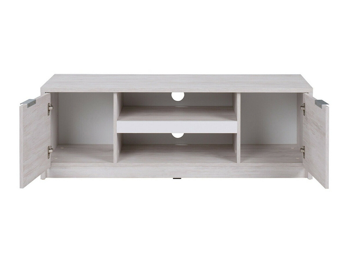 Set za dnevnu sobu Fivelbo 117 (Manastirski hrast + Crna visoki sjaj)