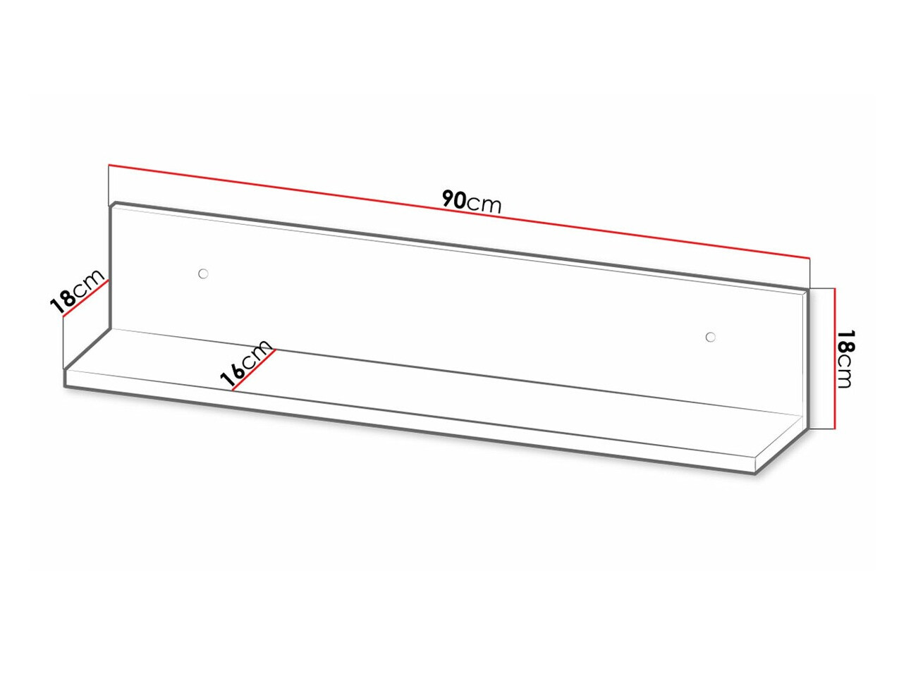 Zidna polica Tenodeu 111