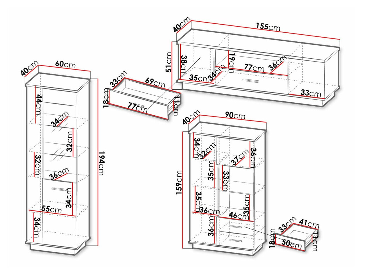 Set za dnevnu sobu Tenodeu 114