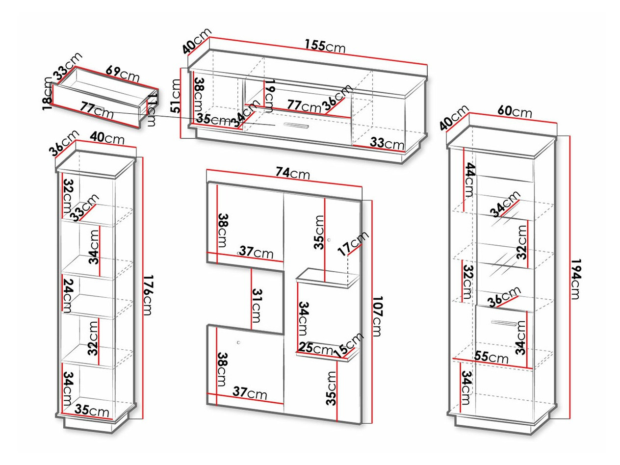 Set za dnevnu sobu Tenodeu 115