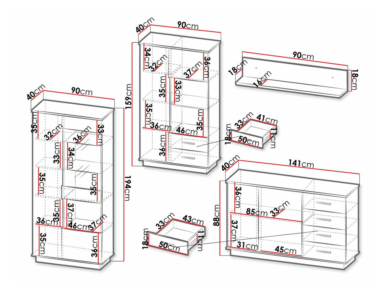 Set za dnevnu sobu Tenodeu 116