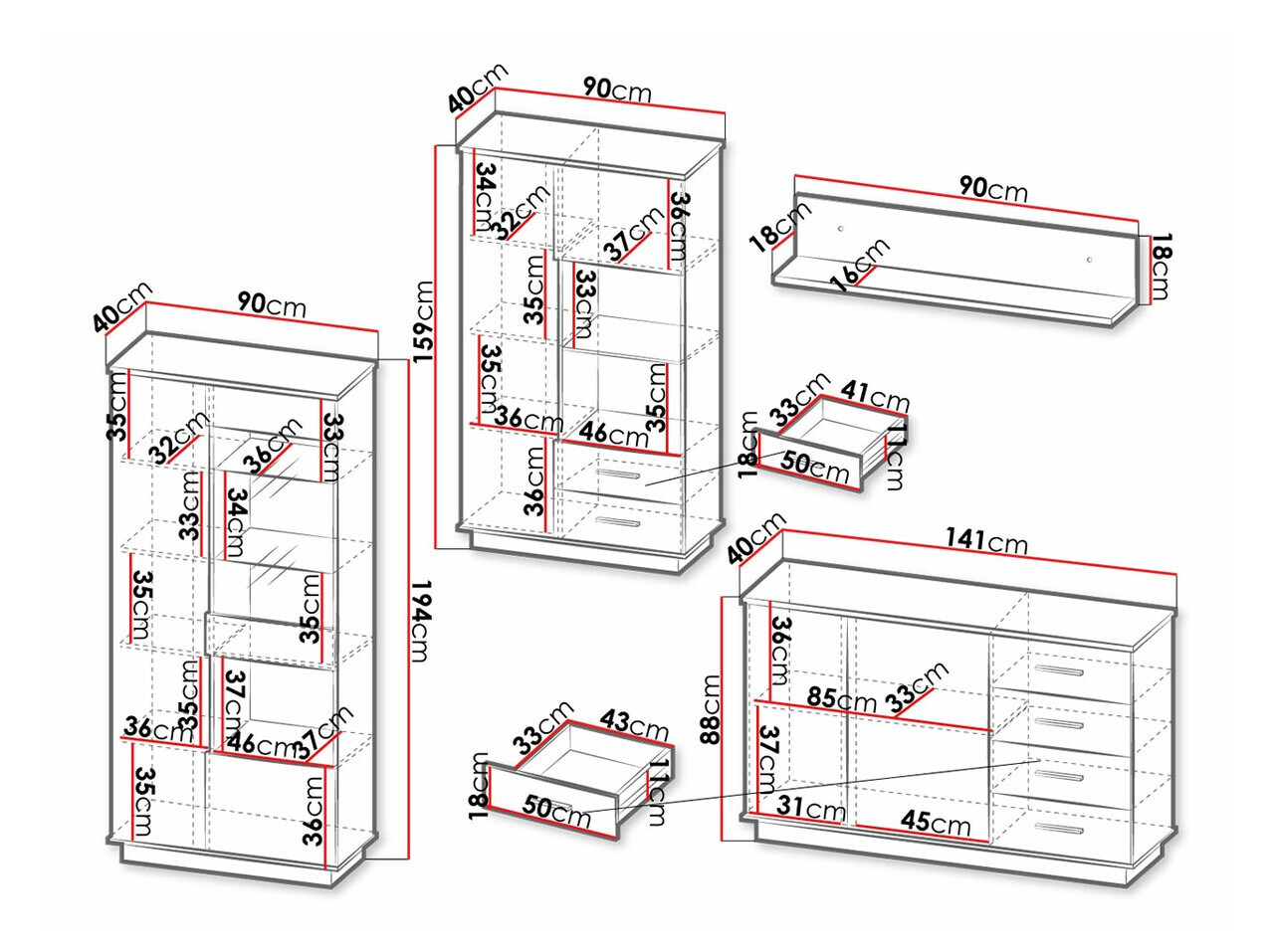 Set za dnevnu sobu Tenodeu 116