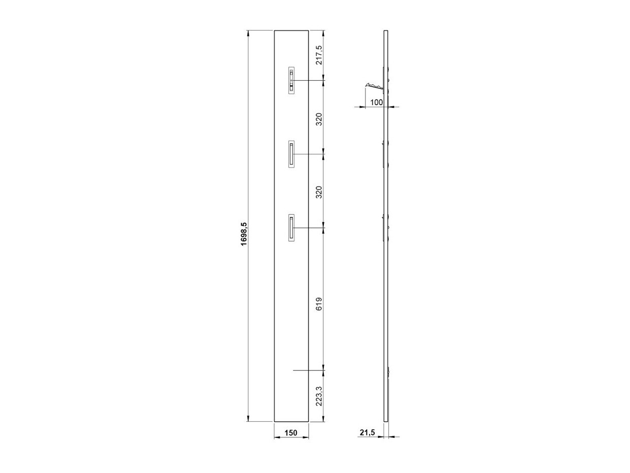 Čiviluk Cirsale 100 (Belo)