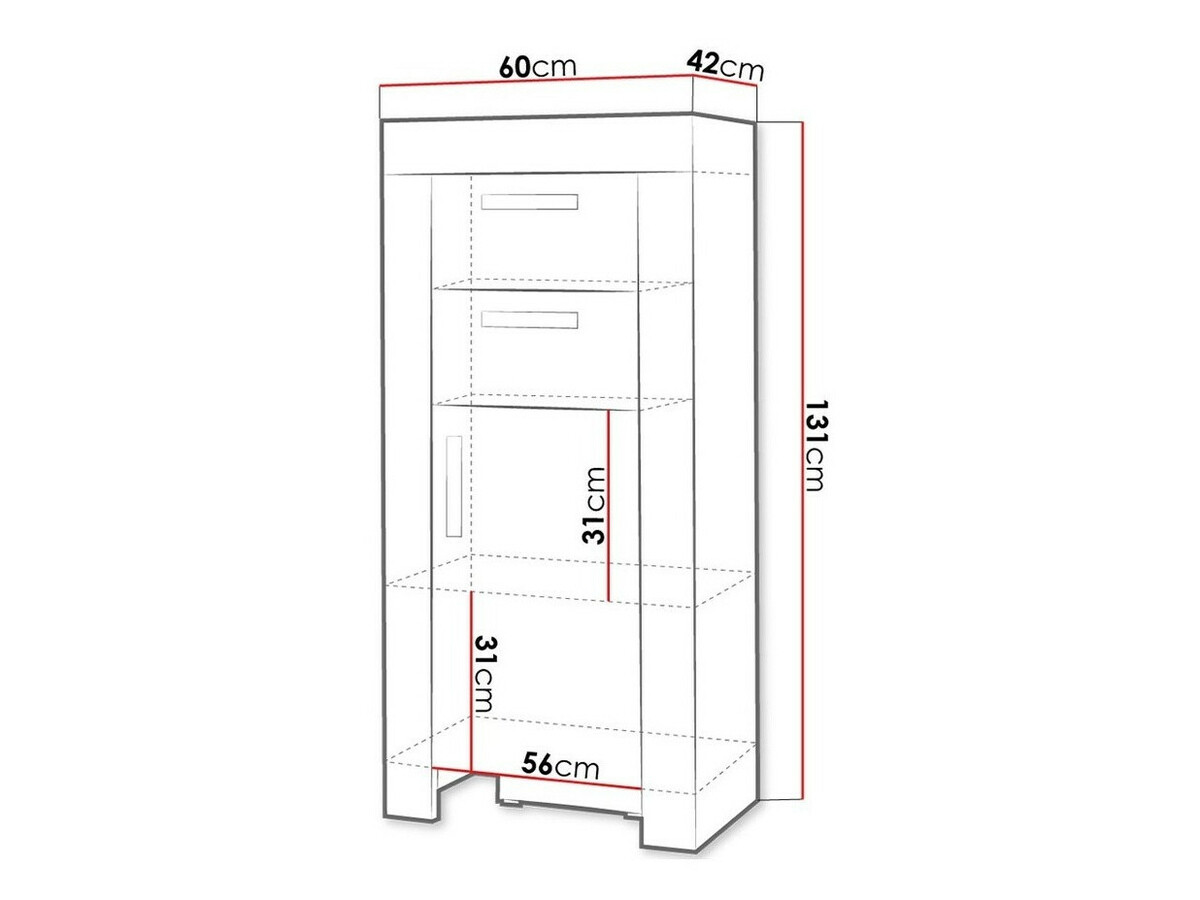 Komoda Melfeli 105 (Sonoma hrast)