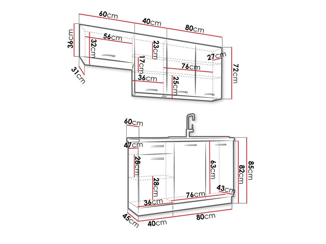 Kuhinjski set Trenton 172