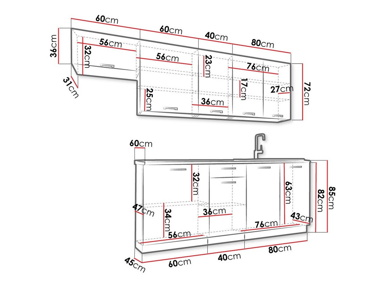 Kuhinjski set Trenton 173