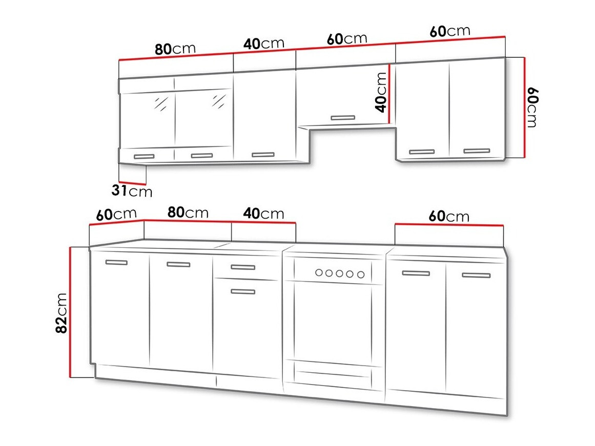 Kuhinjski set Tucson 161