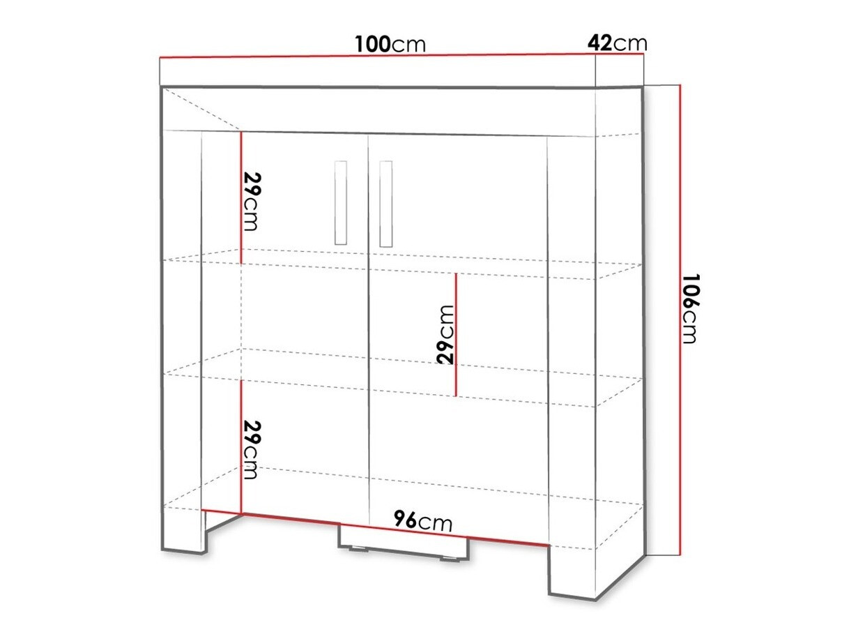 Ormarić Melfeli 107 (Sonoma hrast)
