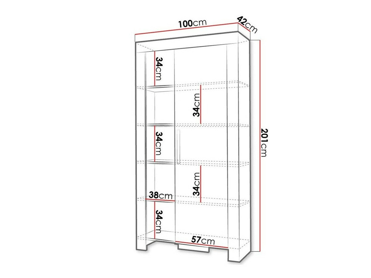 Polica Melfeli 102 (Sonoma hrast)