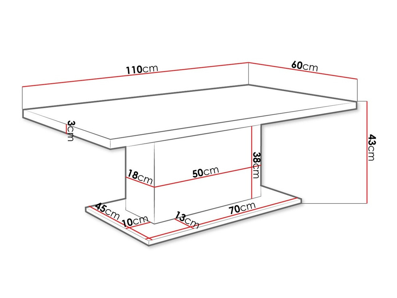 Stočić za kafu Tucson 148 (Belo)