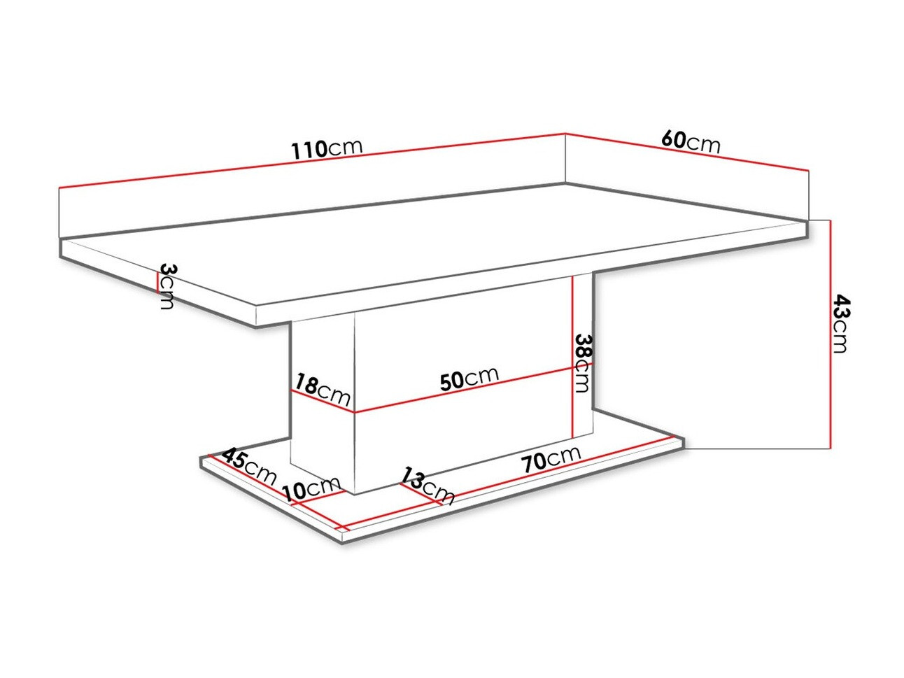 Stočić za kafu Tucson 148 (Храст лефкас)