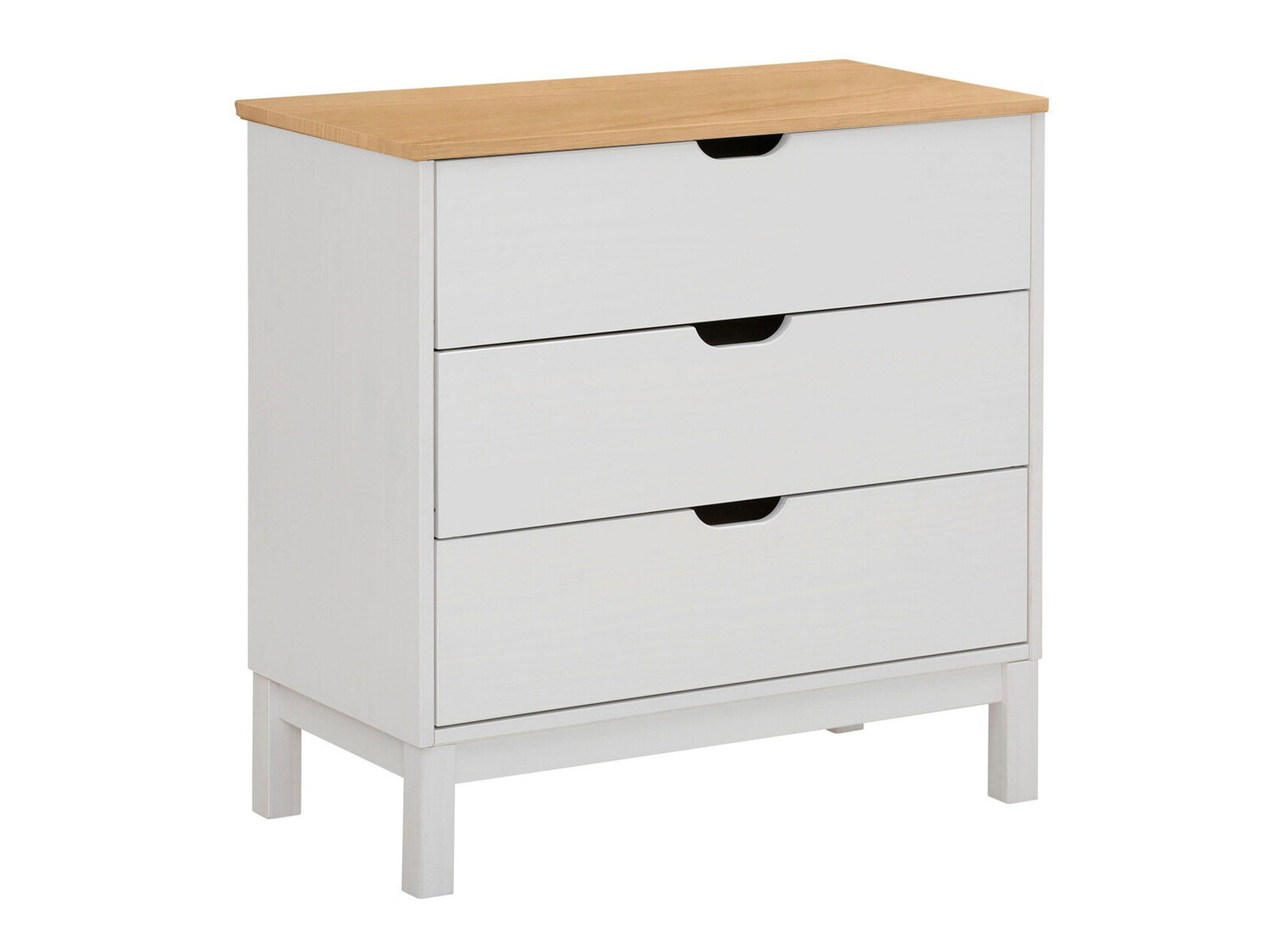 Komoda Denton 544 (Belo + Smeđa)