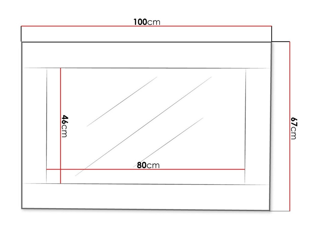 Ogledalo Melfeli 117 (Sonoma hrast)