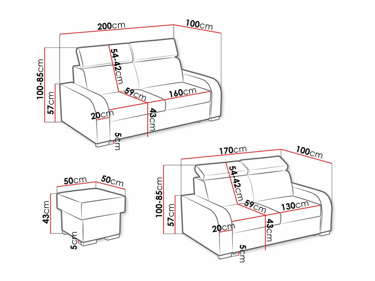 Tapaciran nameštaj set Etrcala 107 (Crown 18)