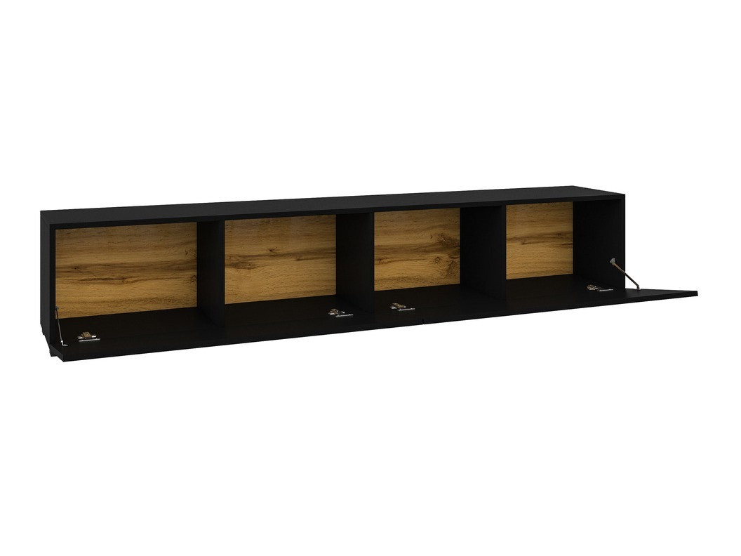 TV komoda Revmiru 104 (Crno + Hrast Votan)