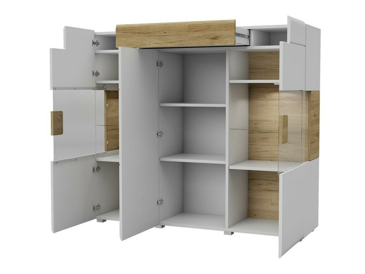 Ormarić Torsone 100 (Belo + Sjajno belo)