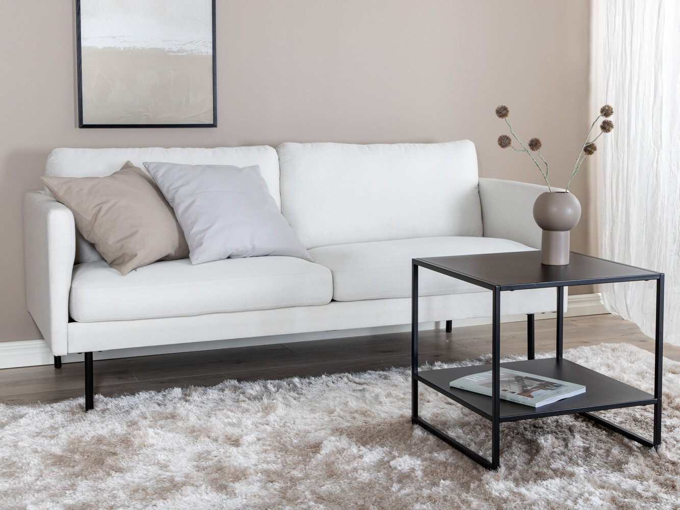 Sofa Fercame 100 (Bež + Crno)