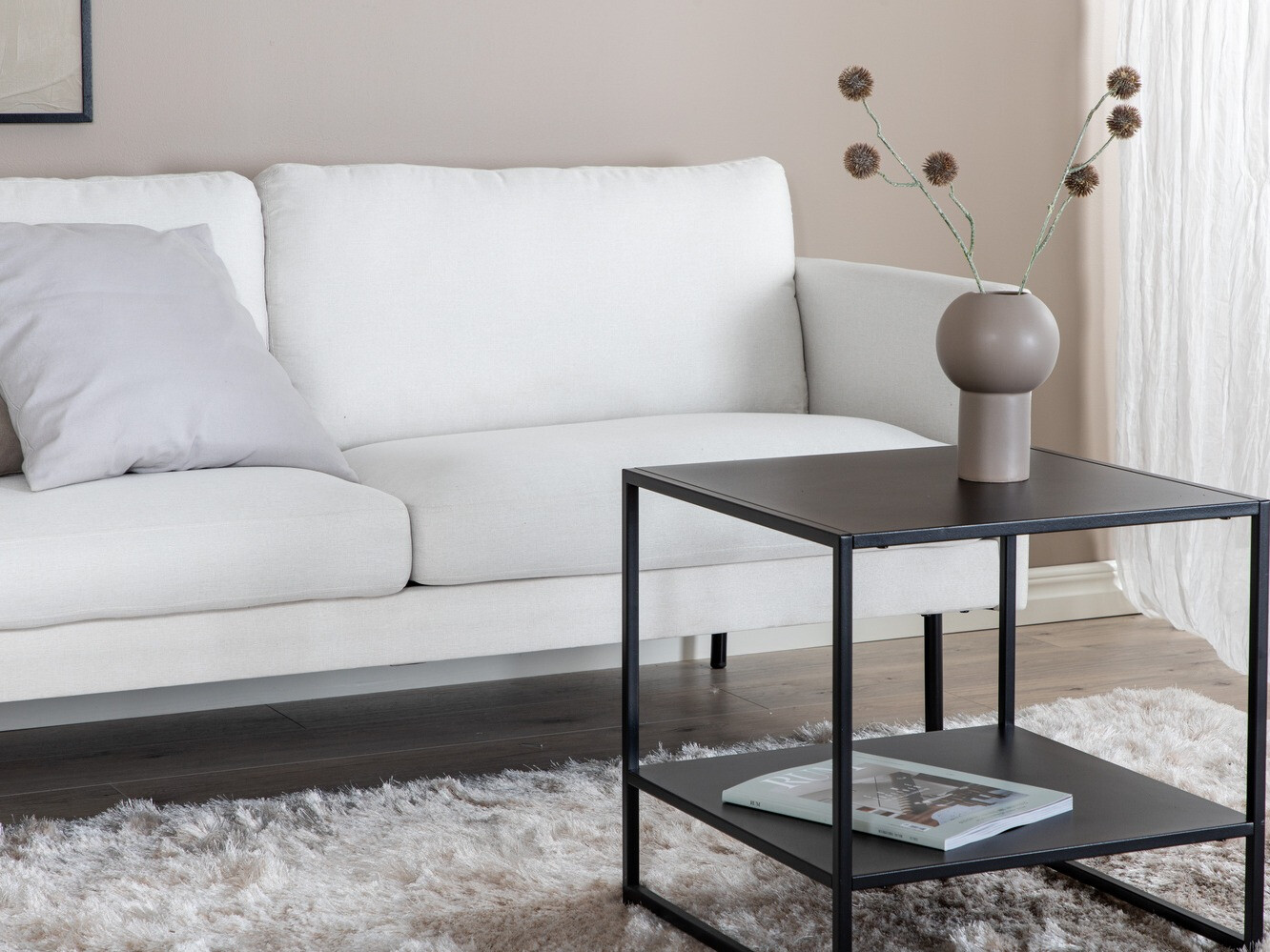 Sofa Fercame 100 (Bež + Crno)