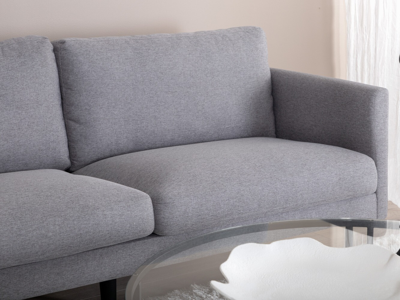 Sofa Fercame 100 (Sivo + Crno)