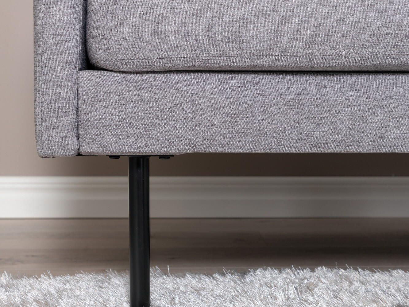 Sofa Fercame 100 (Sivo + Crno)