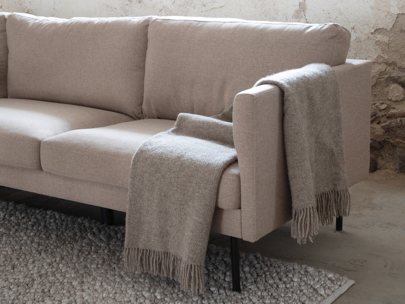 Sofa Fercame 103 (Smeđa + Crno)